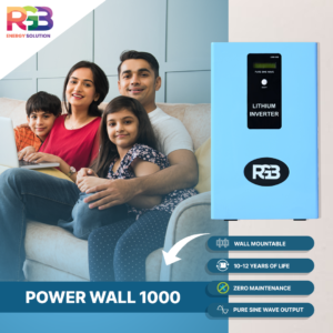 RGB POWER WALL 1000 VA Lithium Inverter  with Integrated 864Wh Lithium-Ion Battery Upto 12  Years of Life Wall Mountable for Home Office &  Shops - Image 2